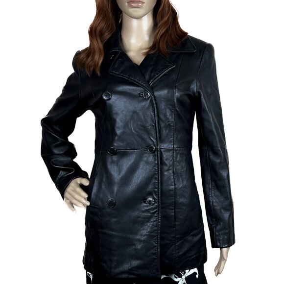 Marc New York Jackets & Blazers - Marc New York Andrew Marc Vintage Soft Leather Double-Breasted Jacket Size S